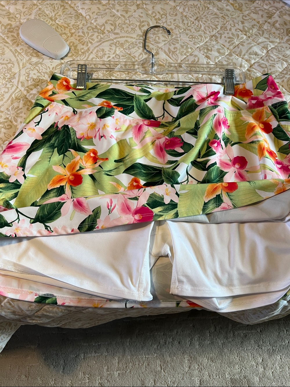 Tommy Bahama Floral Mini Skirt - Pink, Green & Yellow - Picture 3 of 4